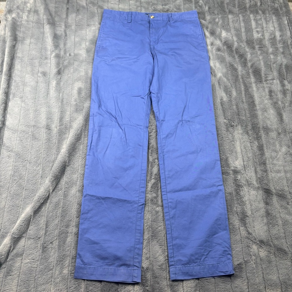 Polo Ralph Lauren Blue Cotton Chino Pants Straight Leg Size 18 RN41381